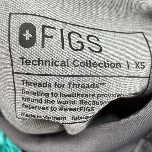 FIGS Zamora High Waisted Jogger Gray Scrub Pants Extra Small XS - Picture 14 of 14